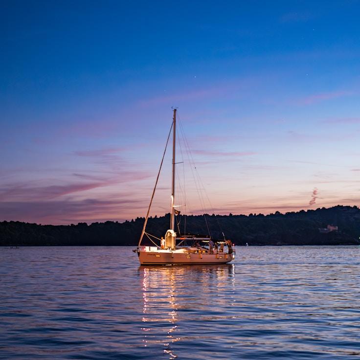 Business getaway on yacht